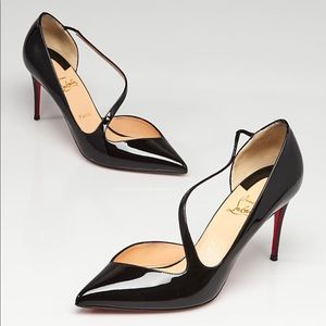 CHRISTIAN LOUBOUTIN Strappy Half d'Orsay Pump